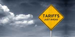 Tariffs Yield Sign