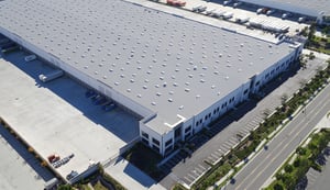 Aerial shot of California warehouse for rent, 15097 Van Vliet Avenue Chino, CA 91708